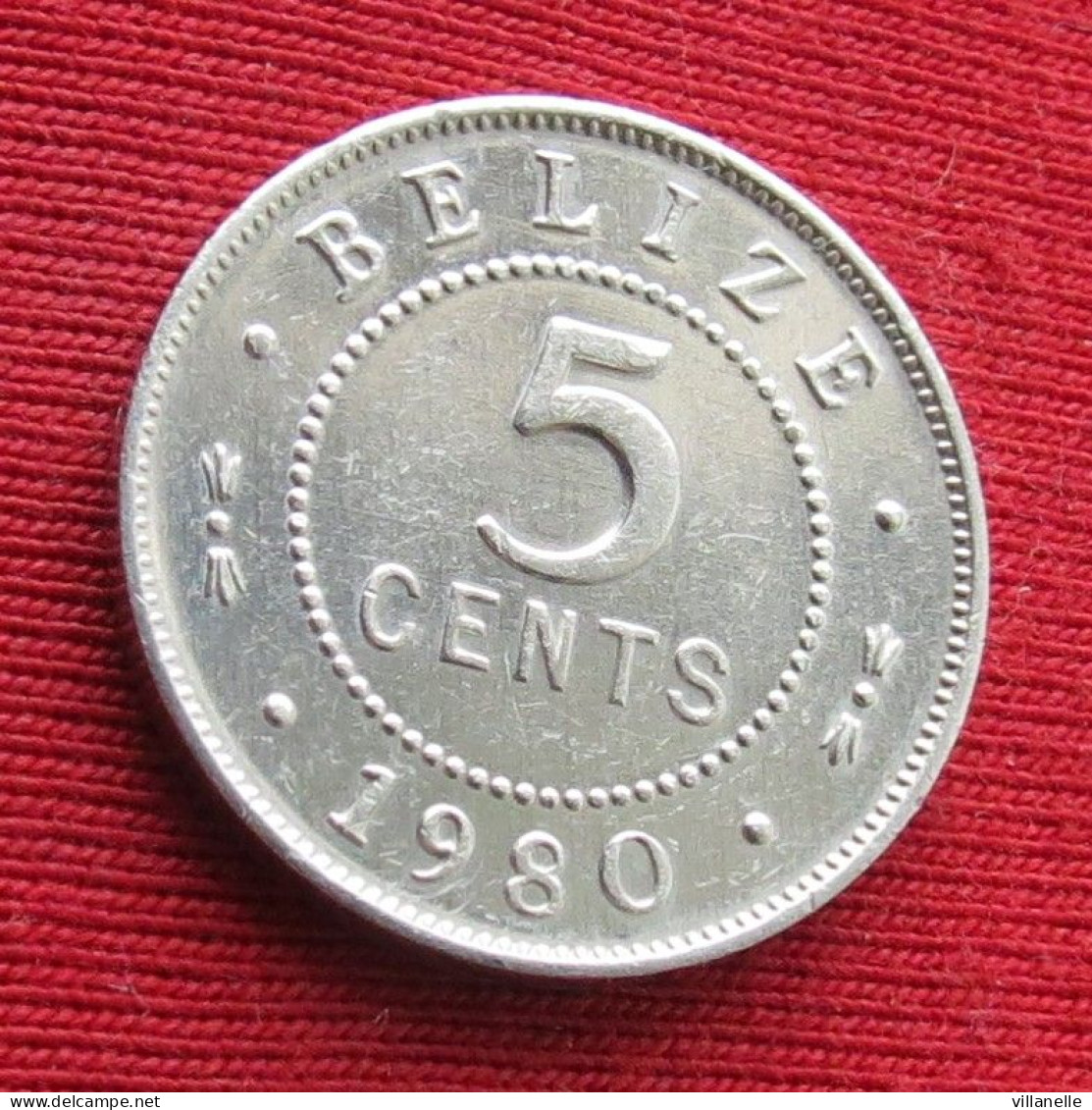 Belize 5 Cents 1980 KM# 34a Lt 1594 *V1T Beliz Belice - Belize