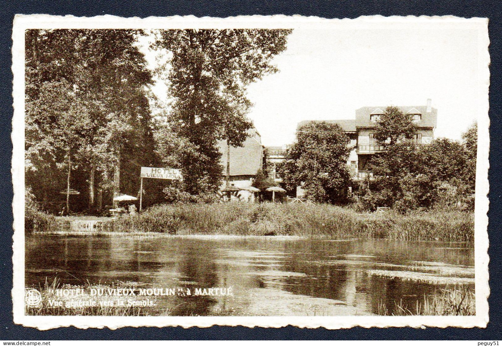 Martué (Florenville) Hôtel Du Vieux Moulin. Vue Générale Vers La Semois ( Propriétaire  F. Maillien - Gillet). 1950 - Florenville