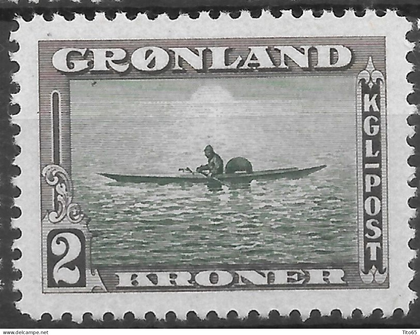 AFA#15   Greenland 1945    American Issue,    MNH**, Beautifully Centered. - Neufs