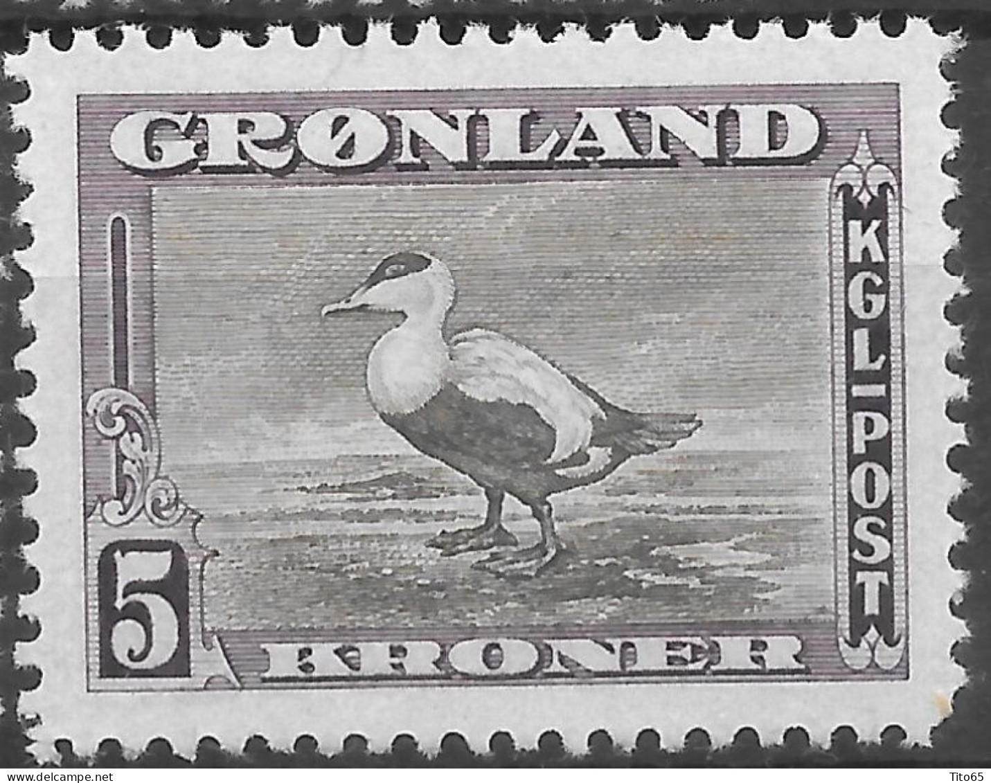 AFA#16   Greenland 1945    American Issue,    MNH**, Beautifully Centered. - Unused Stamps