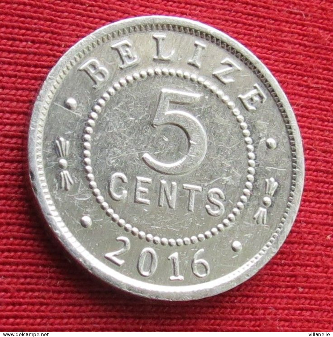 Belize 5 Cents 2016 KM# 34a Lt 1563 *VT Beliz Belice - Belize