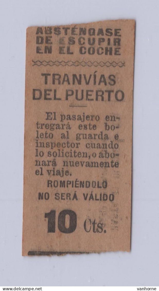 Tranvías Del Puerto. 10 Cts. Argentina, C.1915 - Monde
