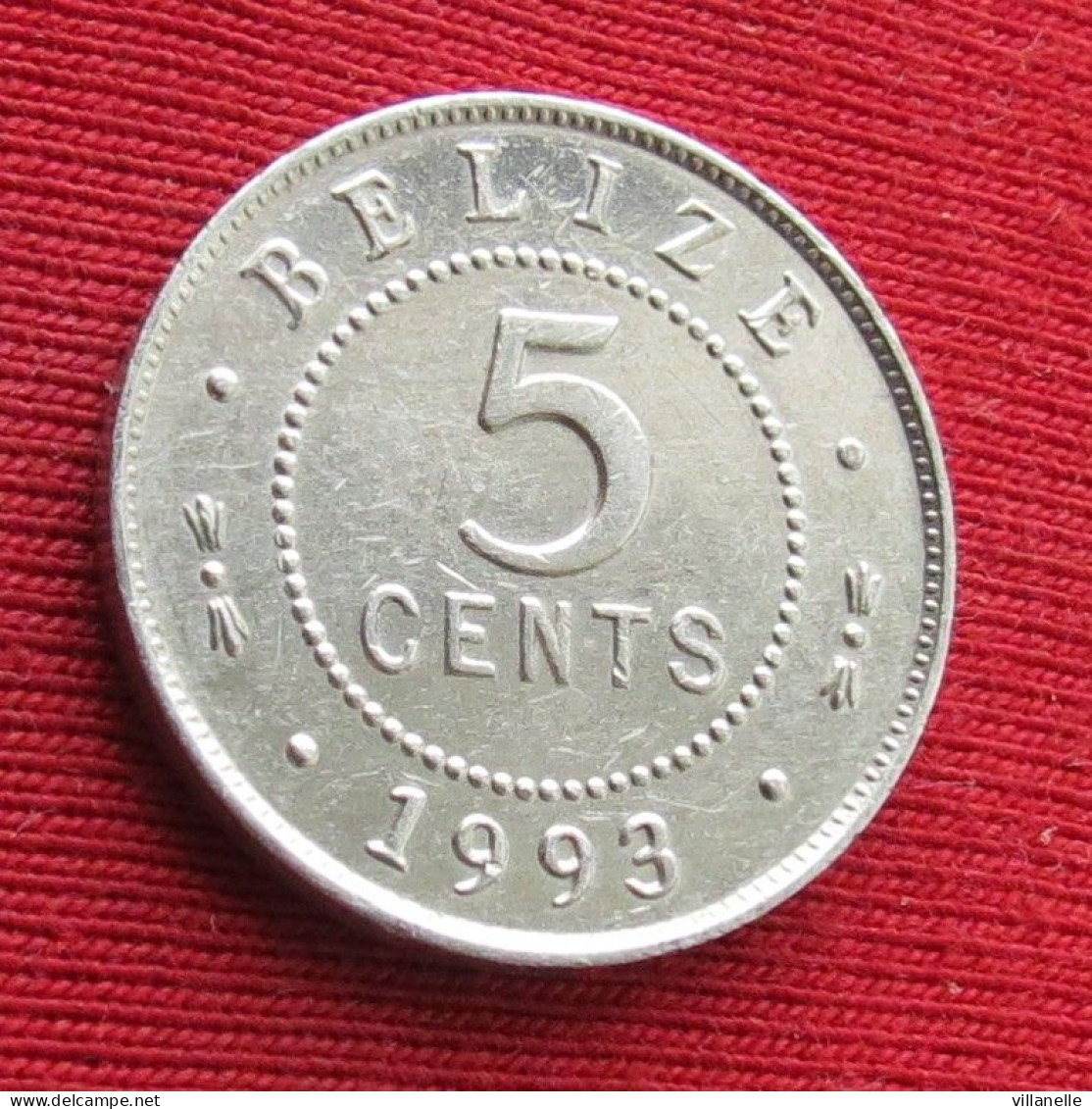 Belize 5 Cents 1993 KM# 34a Lt 942 *V1T Beliz Belice - Belize