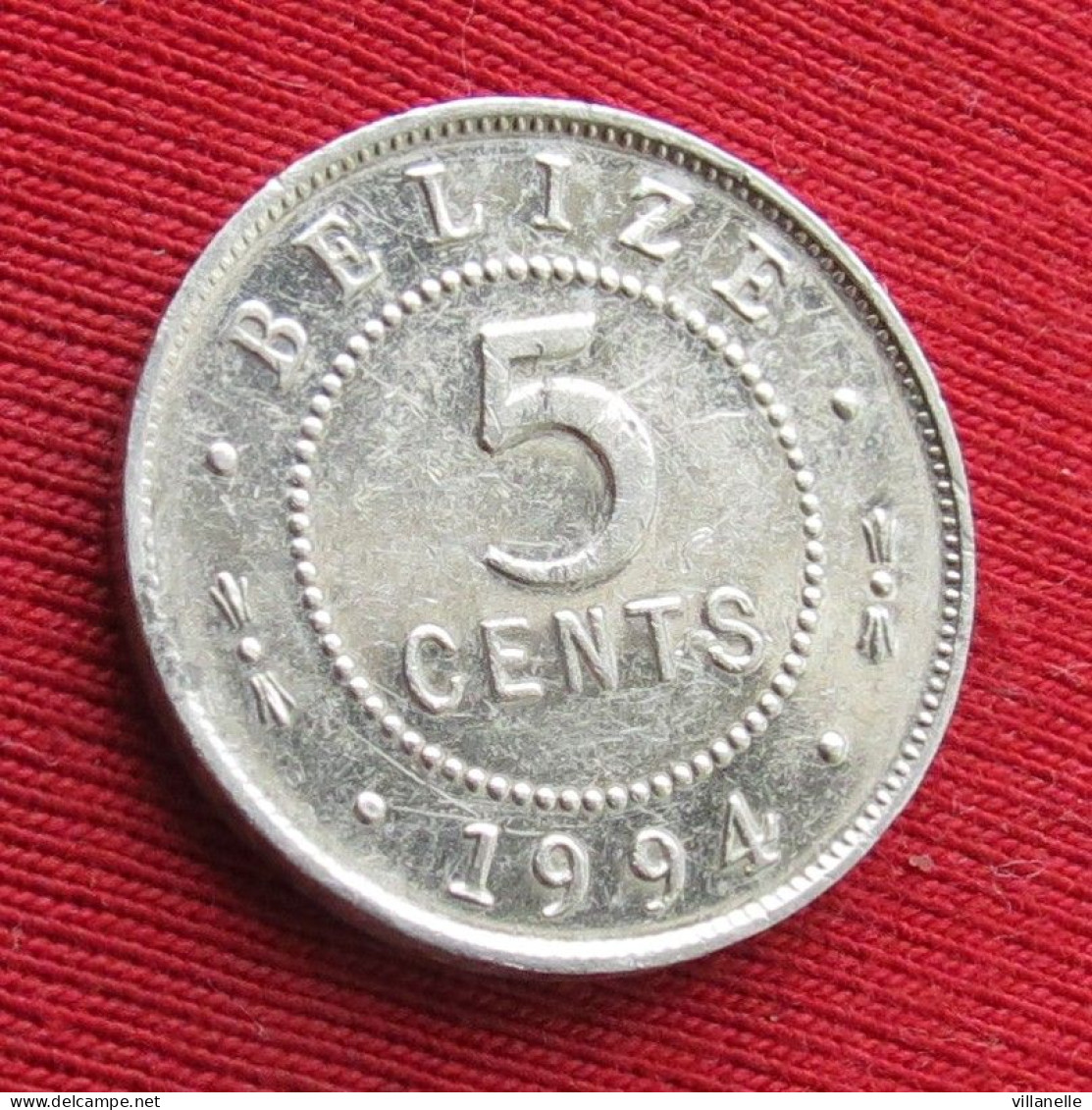 Belize 5 Cents 1994 KM# 34a Lt 1322 *VT Beliz Belice - Belize