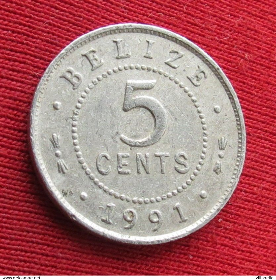 Belize 5 Cents 1991 KM# 34a Lt 1181 *V1T Beliz Belice - Belize