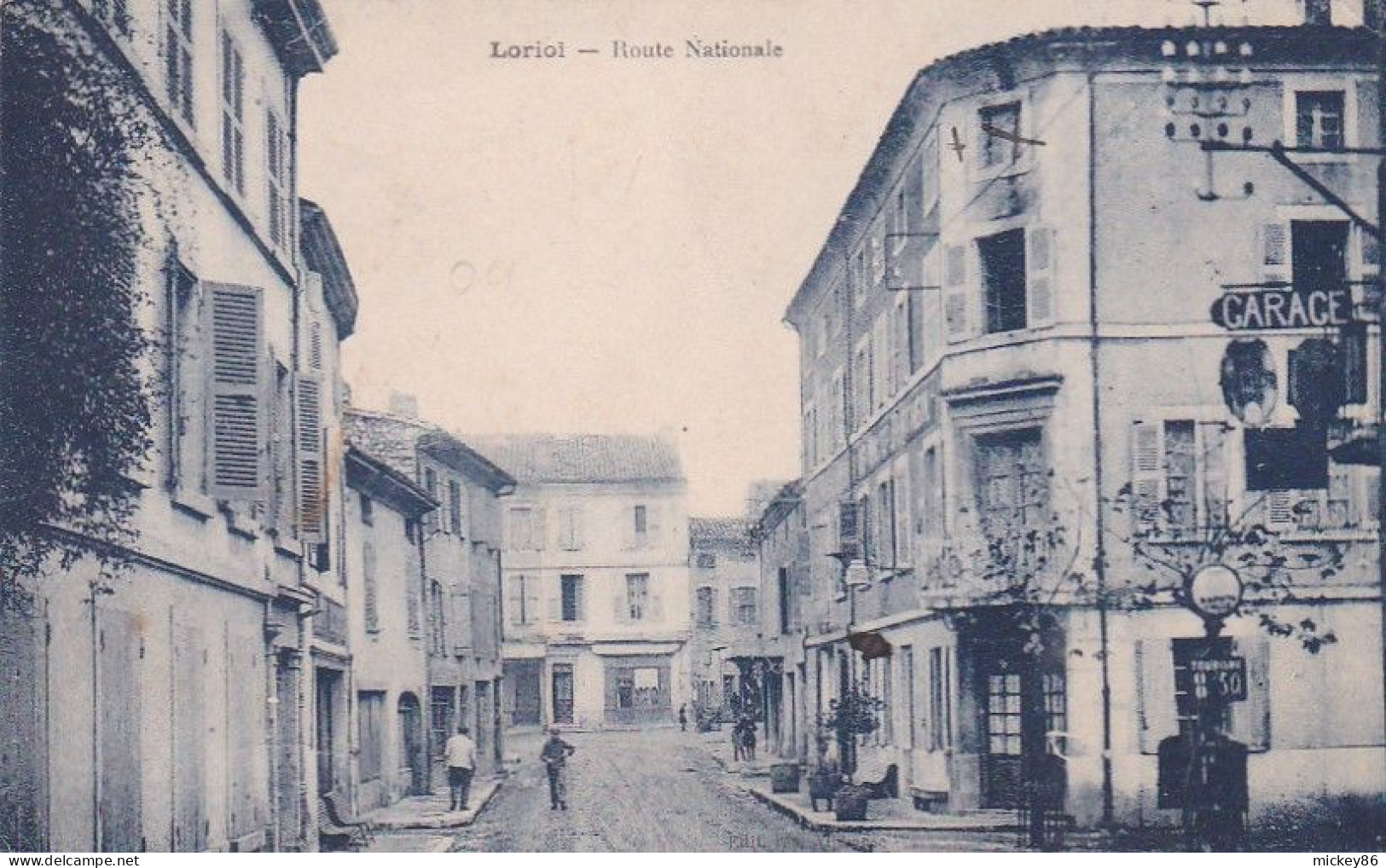 LORIOL -- 1924 -- Route Nationale  ..........commerces....... - Loriol
