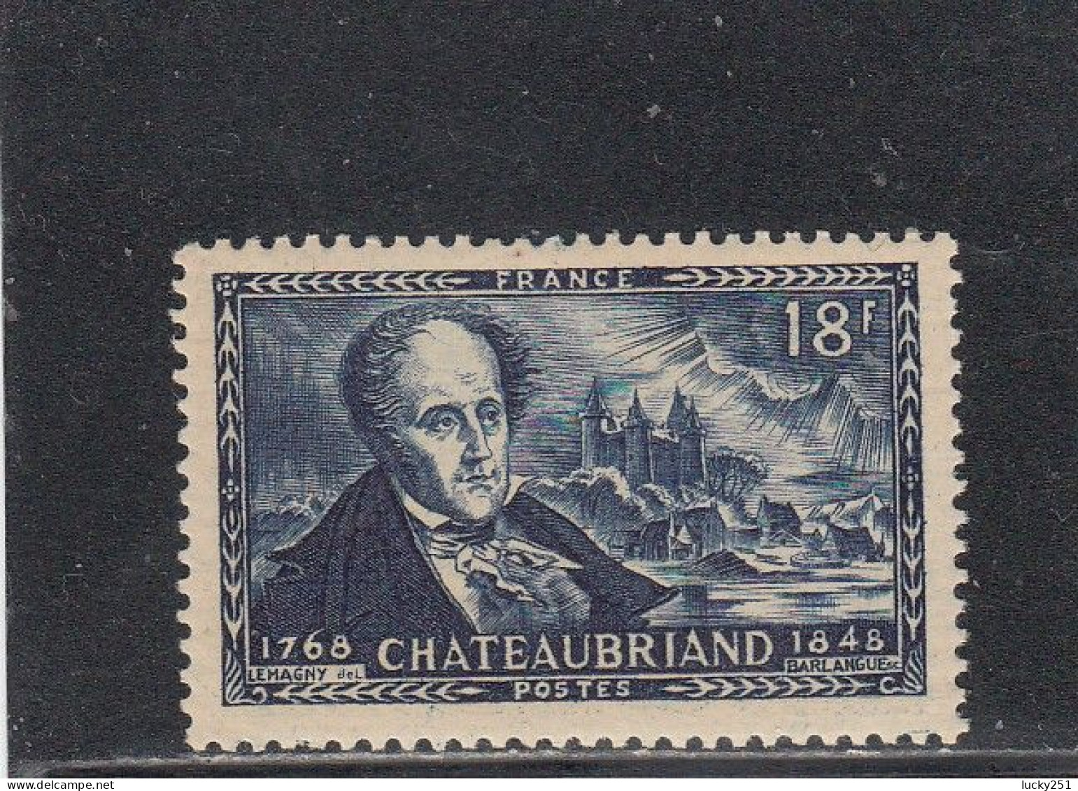 France - Année 1948 - Neuf** - N°YT 816** - Chateaubriand - Neufs