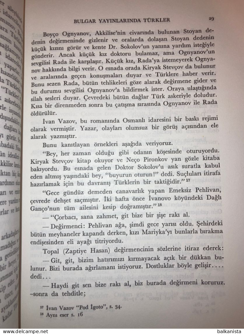 Bulgar Yayinlarinda Turkler  [Ottoman; Bulgaria; Turks In Bulgarian Literature] - Cultura