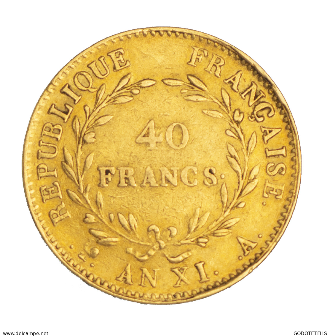 Bonaparte Premier Consul-40 Francs An XI (1803) Paris - 40 Francs (or)