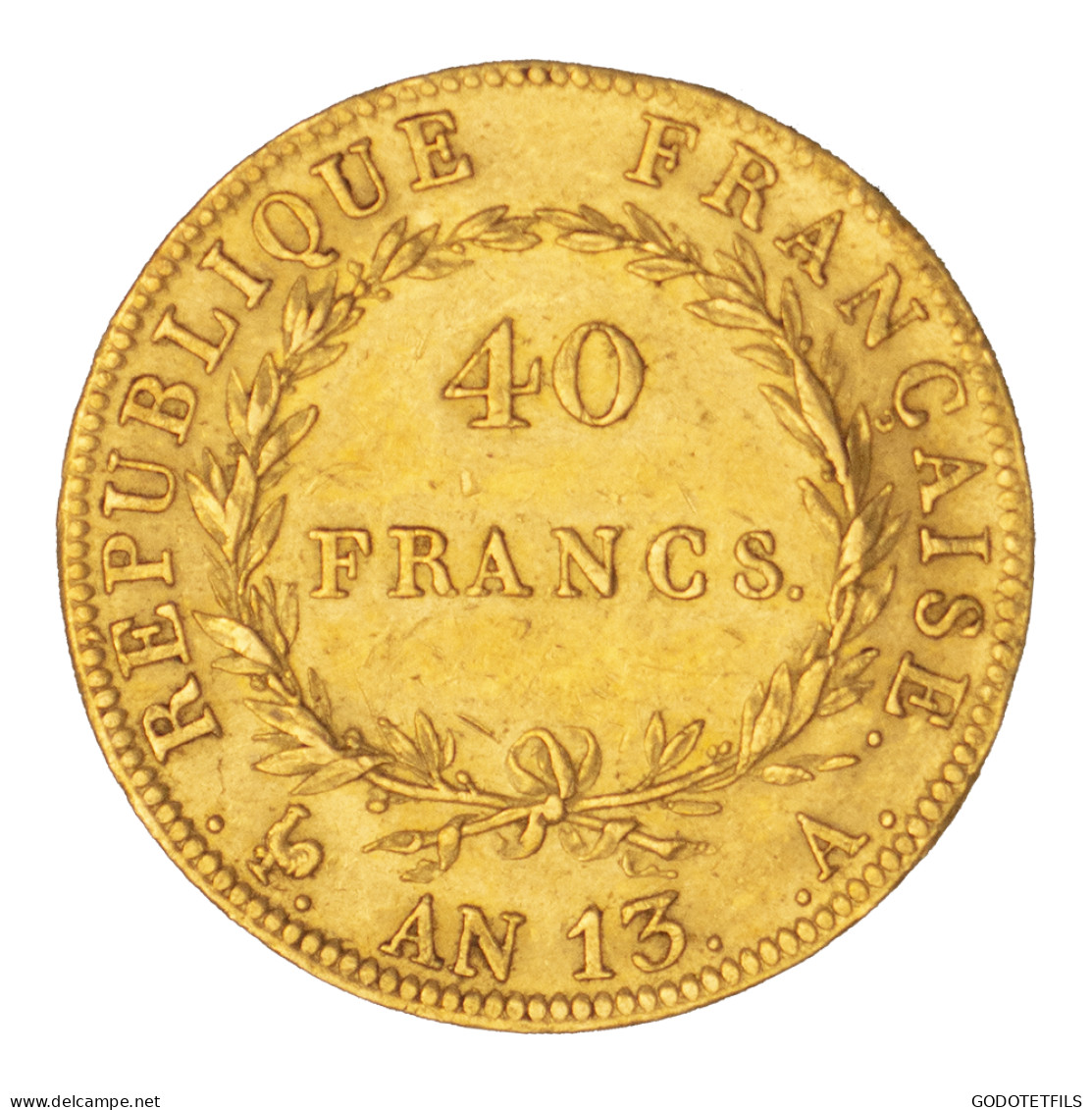 Consulat- 40 Francs Napoléon Ier An 13 (1804) Paris - 40 Francs (goud)