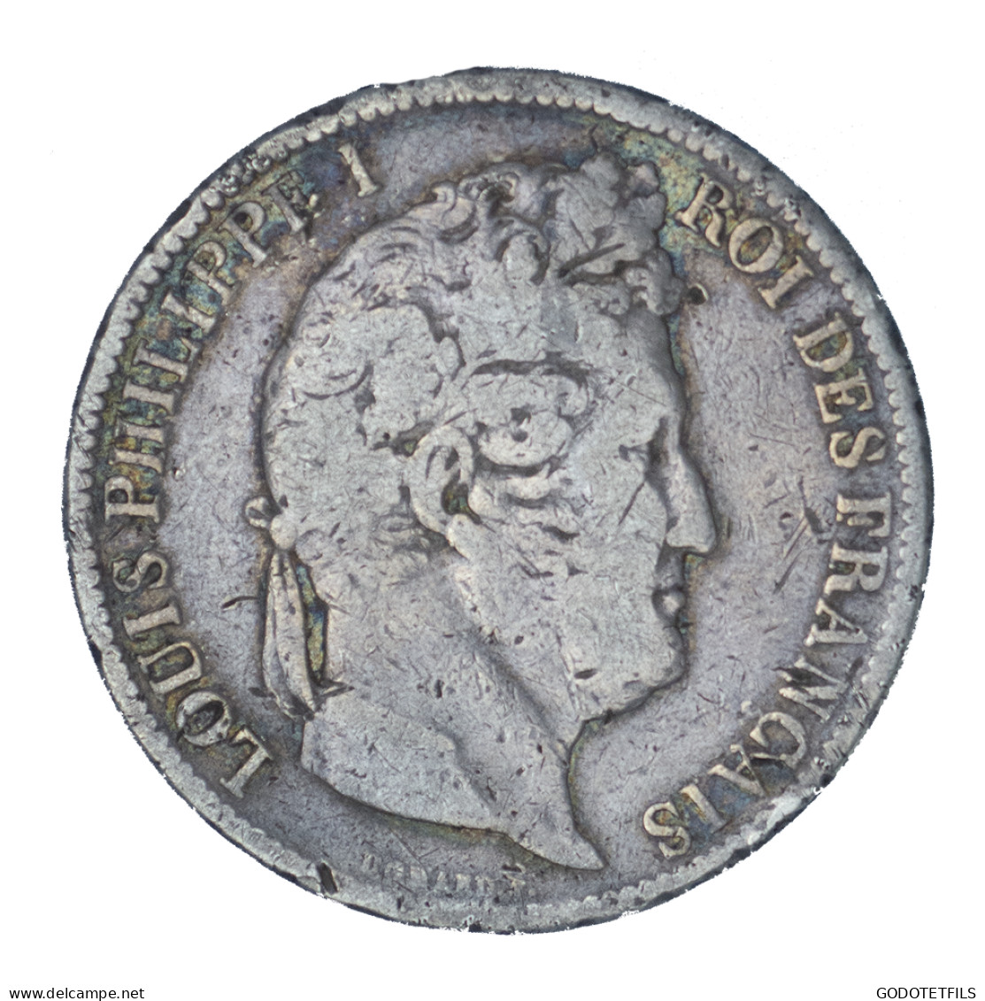 Louis-Philippe-5 Francs 1831 Lyon Tranche En Creux - 5 Francs