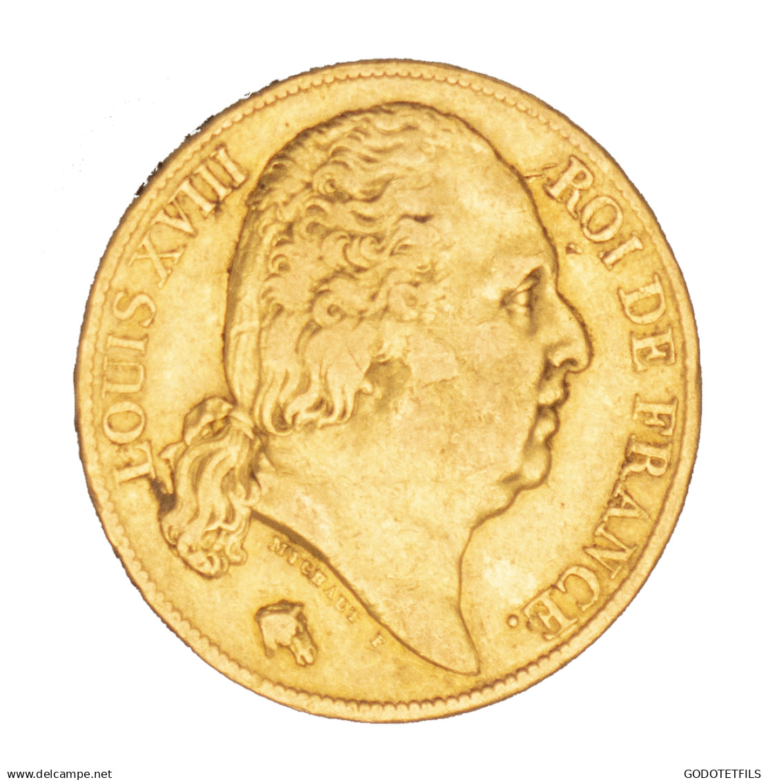 Louis XVIII-20 Francs 1820 Paris - 20 Francs (oro)