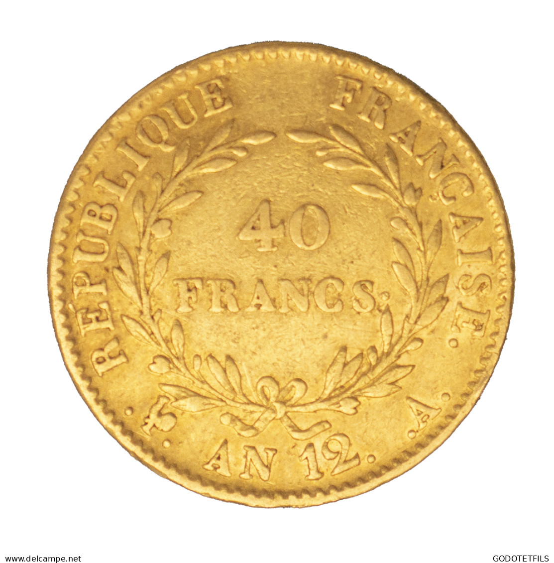 Bonaparte Premier Consul-40 Francs An 12 (1804) Paris - 40 Francs (or)