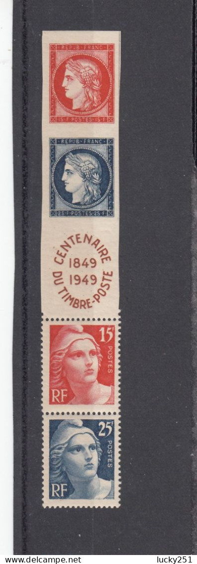 France - Année 1949  - Neuf** - N°YT 830/33** - Centenaire Du Timbre - Nuevos