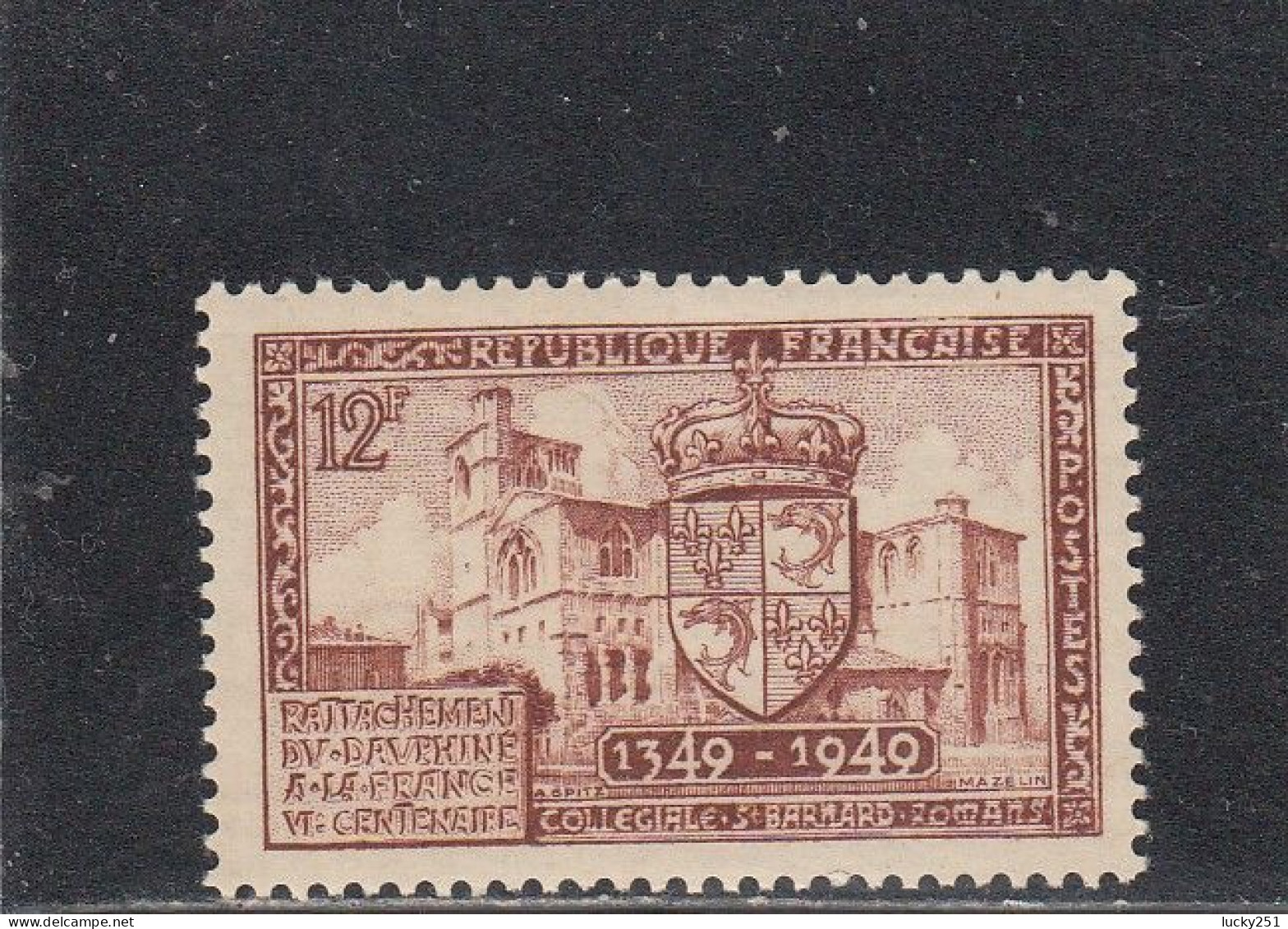 France - Année 1949  - Neuf** - N°YT 839** - 6è Centenaire Du Rattachement Du Dauphiné - Unused Stamps