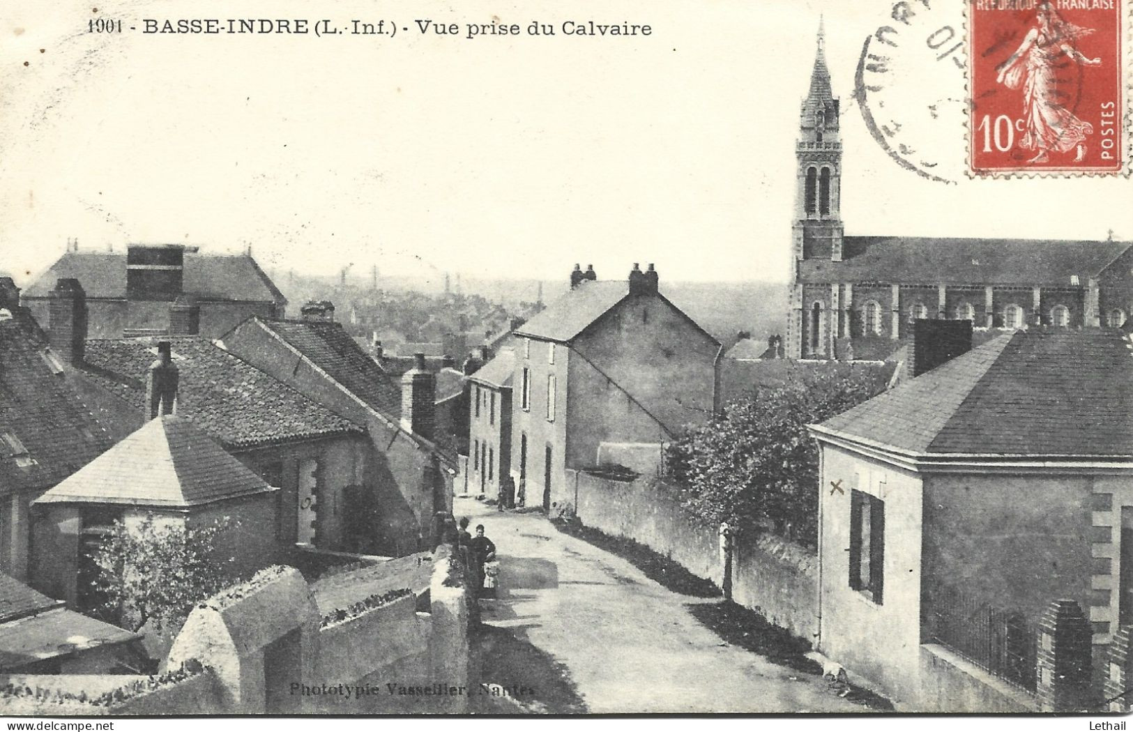 Ref ( 13838 )  Basse-Indre - Vue Sur Le Calvaire - Basse-Indre