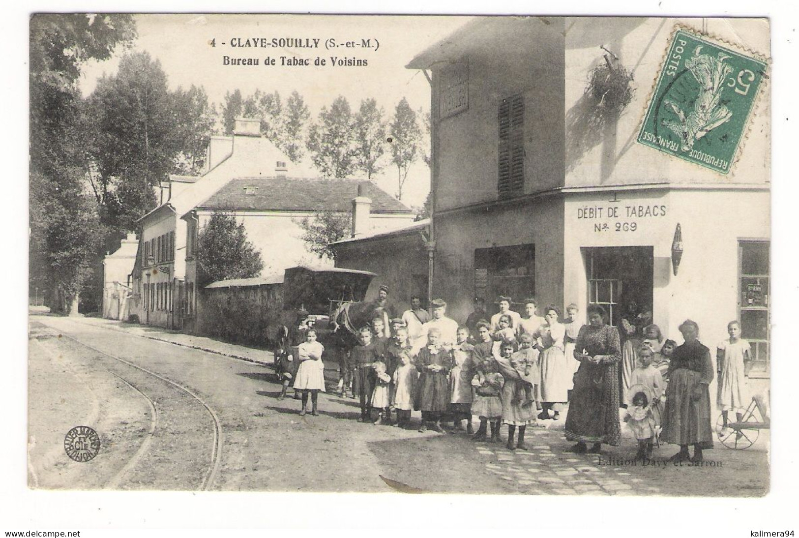 SEINE-ET-MARNE  /  CLAYE-SOUILLY  /  BUREAU DE TABAC  DE VOISINS ( Débit De Tabacs N° 269 , Aujourd'hui BAR DES SPORTS ) - Claye Souilly