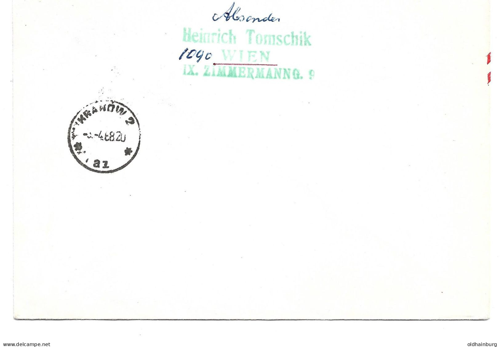 2364c: 50 Jahre Postfluglinie Wien- Krakau Mit Der LOT, 1968 - Flugzeuge