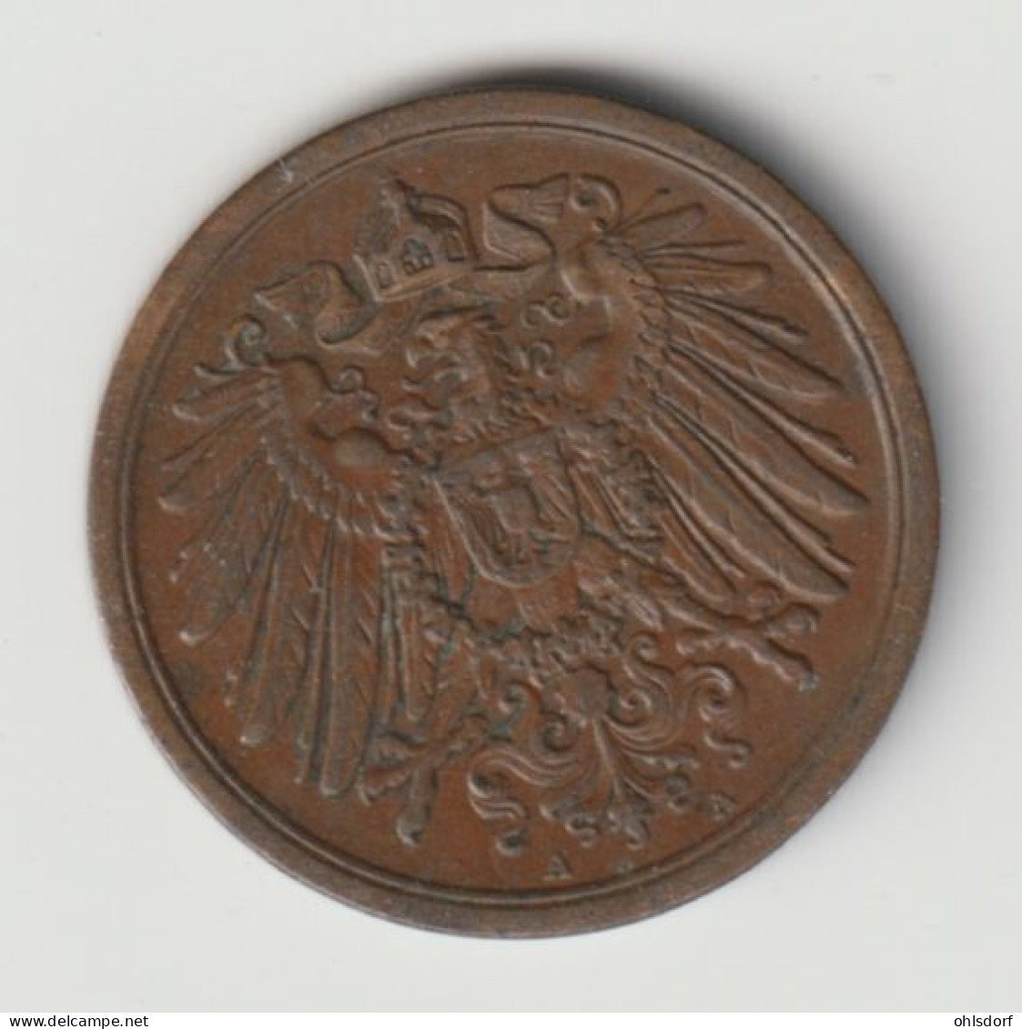 DEUTSCHES REICH 1913 A: 2 Pfennig, KM 16 - 2 Pfennig