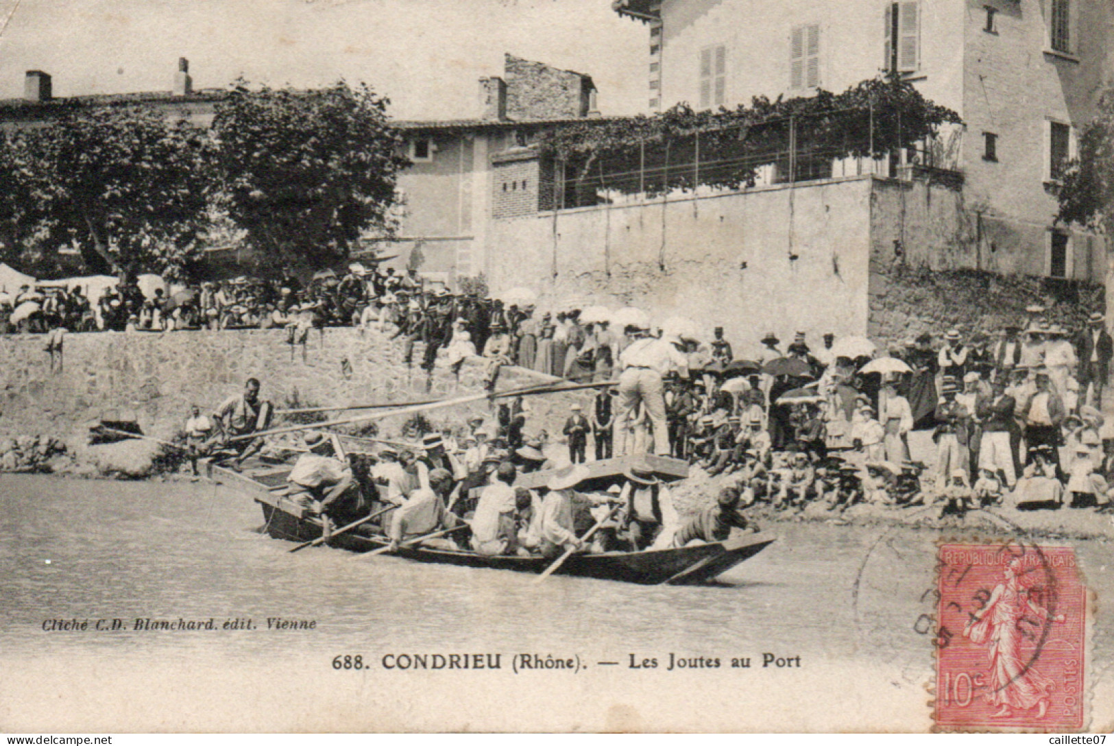 69 Rhône Joutes  Sur Le Rhône CONDRIEU - Condrieu