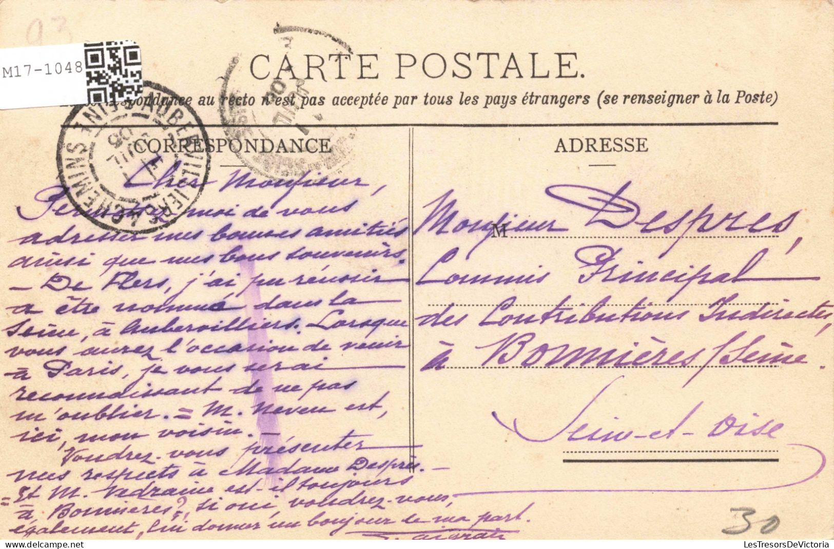 FRANCE - Aubervilliers - Vue Générale - Carte Postale Ancienne - Aubervilliers