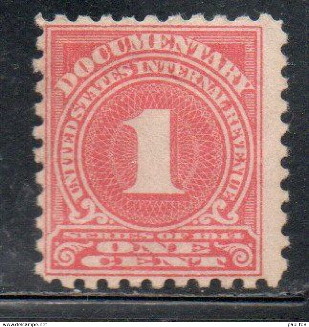 USA STATI UNITI 1914 REVENUE STAMPS DOCUMENTARY 1c MLH - Nuevos