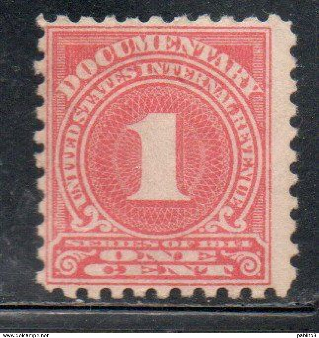 USA STATI UNITI 1914 REVENUE STAMPS DOCUMENTARY 1c MLH - Unused Stamps