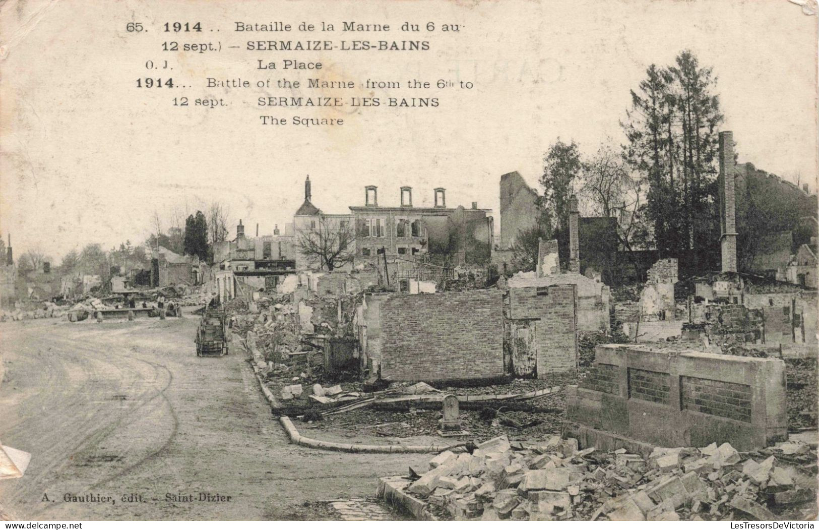 FRANCE - Sermaize-les-Bains - Bataille De La Marne - La Place - Carte Postale Ancienne - Sermaize-les-Bains