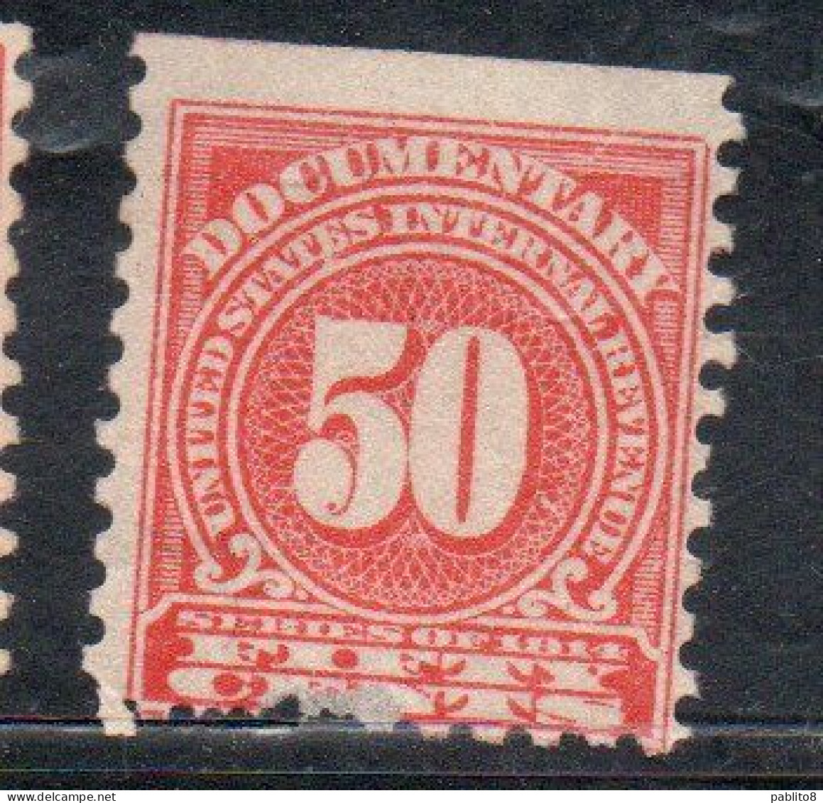 USA STATI UNITI 1914 VARIETY REVENUE STAMPS DOCUMENTARY 50c MNH - Neufs