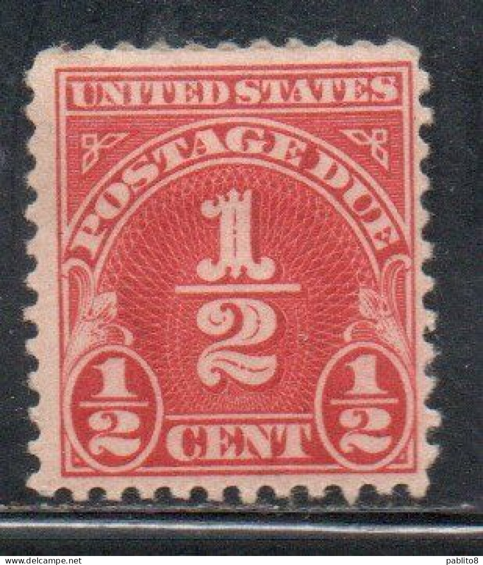 USA STATI UNITI 1917 POSTAGE DUE STAMPS TAXE SEGNATASSE 1/2c MH - Neufs