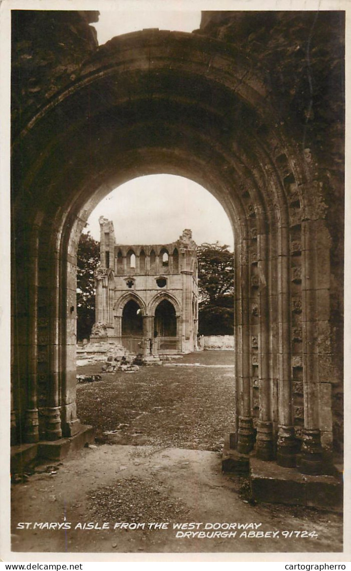 United Kingdom Scotland Berwickshire Dryburgh Abbey St. Mary's Aisle - Berwickshire