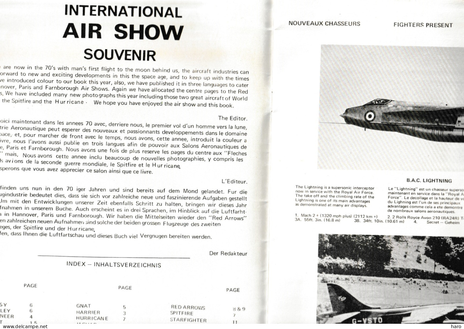 Livre Souvenir Trilingue ( GB / FR / D )  Des Salons AERONAUTIQUES - Hanovre, Paris, Farnborough .Aviation, Avion (B359) - Gran Bretaña