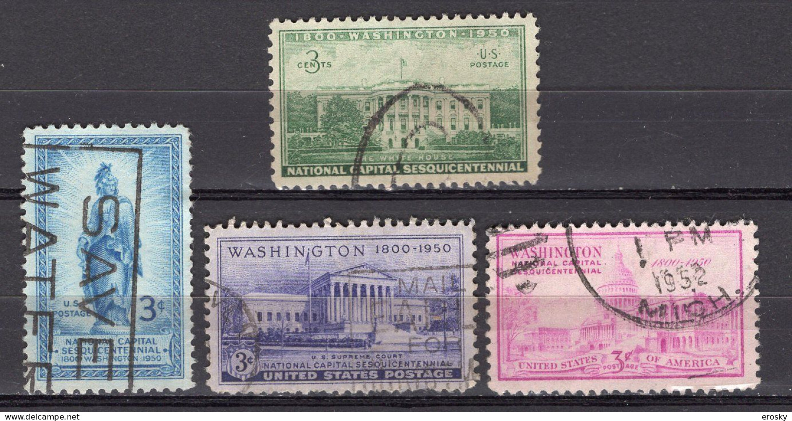 H2135 - ETATS UNIS USA Yv N°541/44 - Used Stamps
