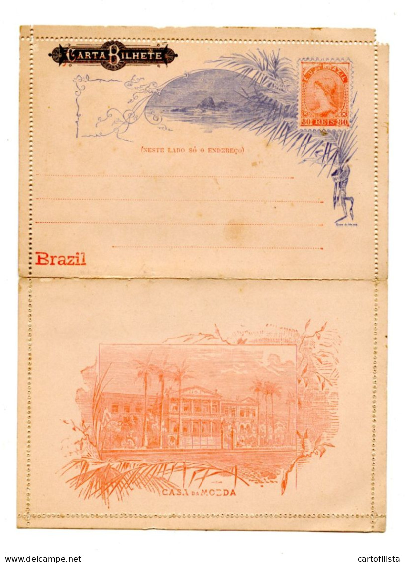 Brasil, Illustrated Postal Stationery Postcard Bilhete Postal Unused  ( 2 Scans ) - Entiers Postaux