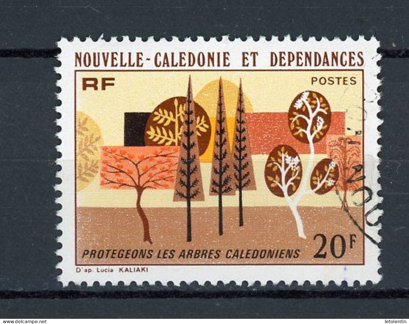 NOUVELLE-CALEDONIE RF : PROTECTION DES ARBRES -  N°Yt 412 Obli. - Gebruikt