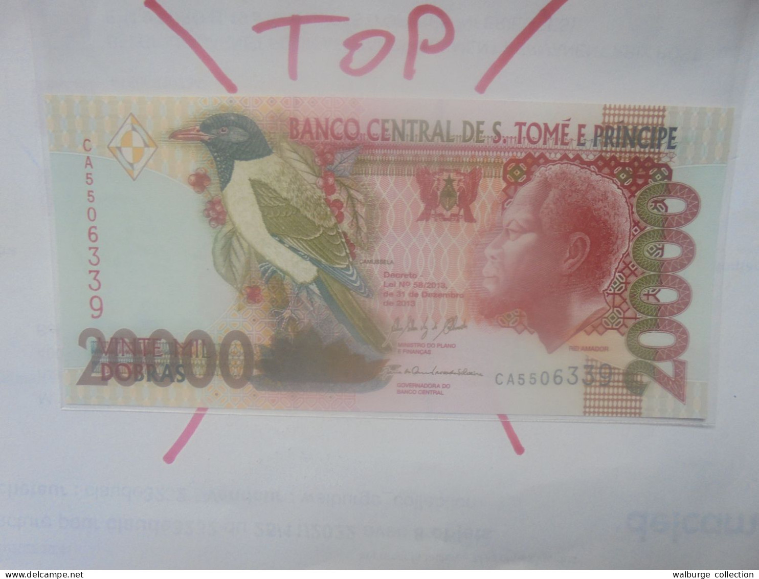 SAO TOME-PRINCIPE 20.000 DOBRAS 2013 Neuf (B.31) - San Tomé E Principe