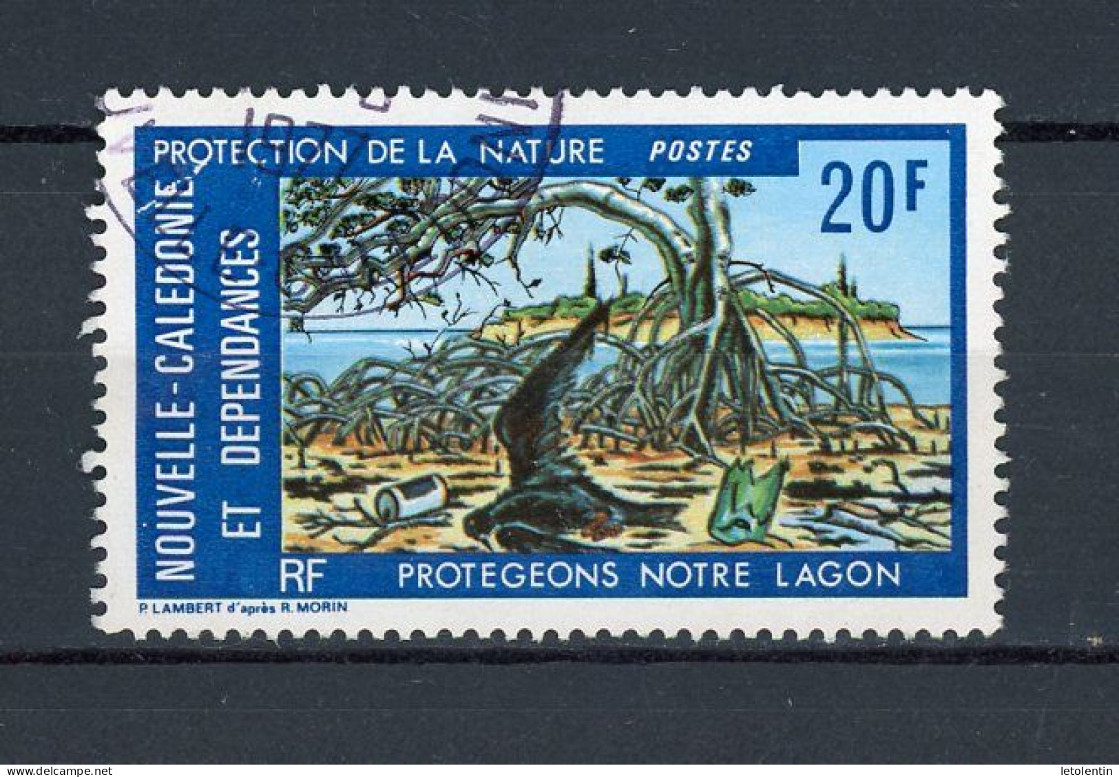 NOUVELLE-CALEDONIE RF : PROTECTION DU LAGON -  N°Yt 404 Obli. - Used Stamps