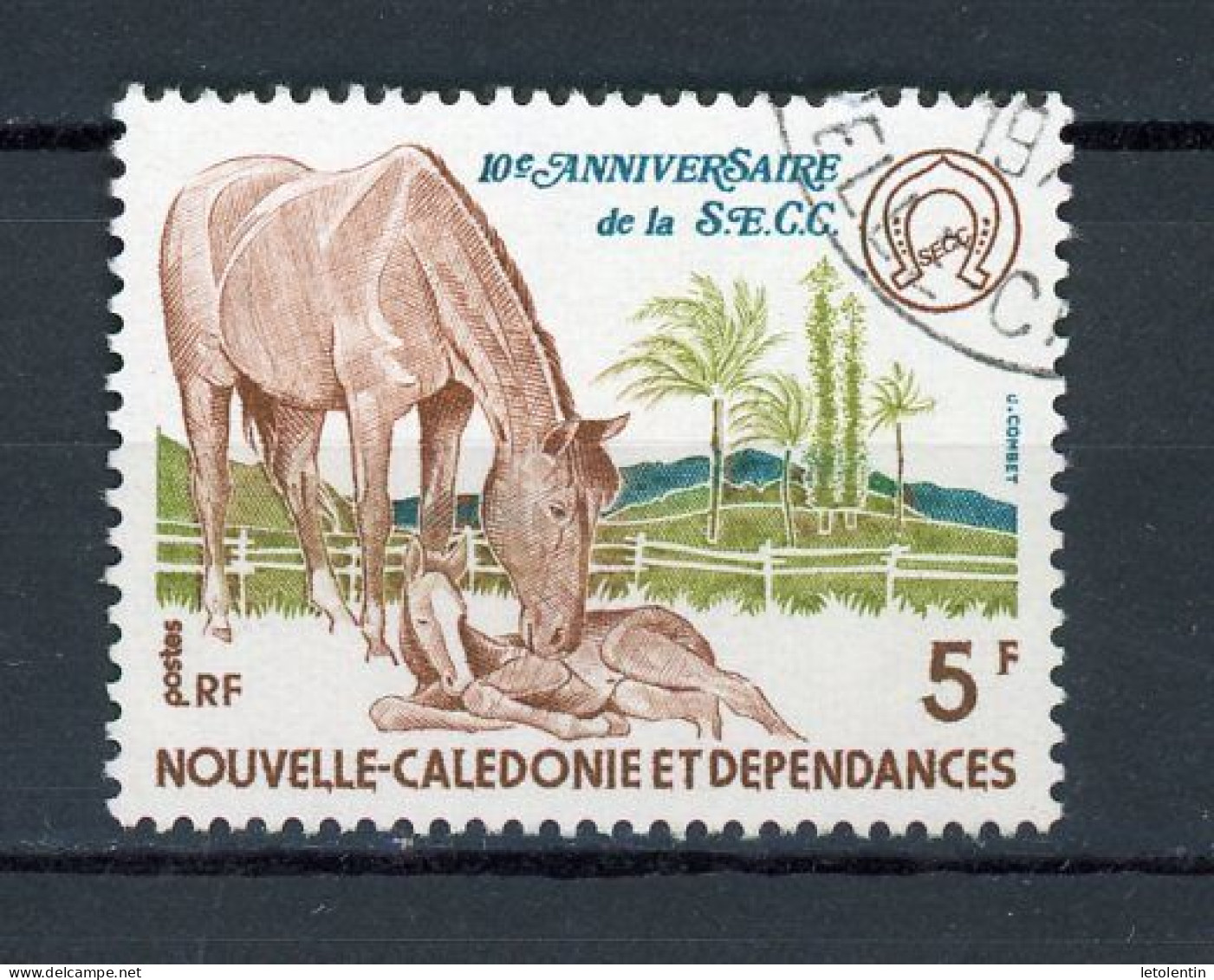 NOUVELLE-CALEDONIE RF : RACE CHEVALINE -  N°Yt 415 Obli. - Usati