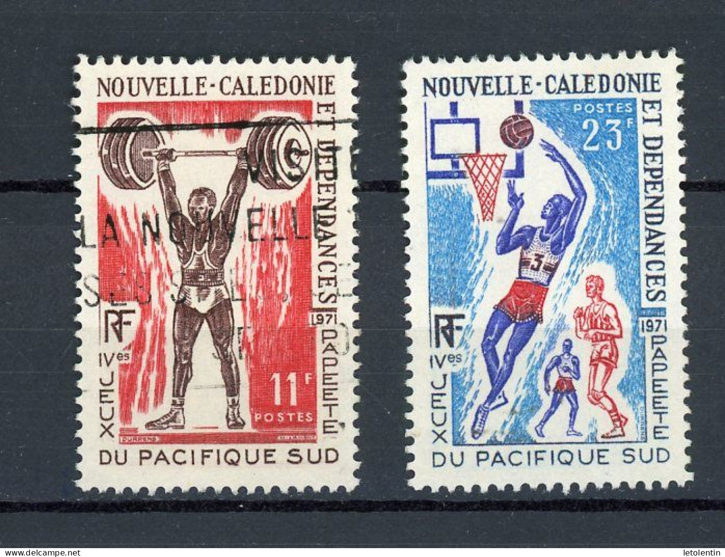 NOUVELLE-CALEDONIE RF - SPORTS -   N°Yt 375+376 Obli. - Used Stamps