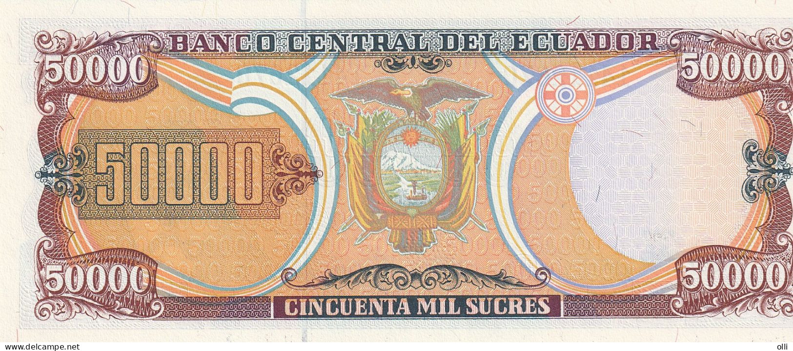 Ecuador 50000 Sucres 10.03.1999 Pick 130 UNC - Equateur