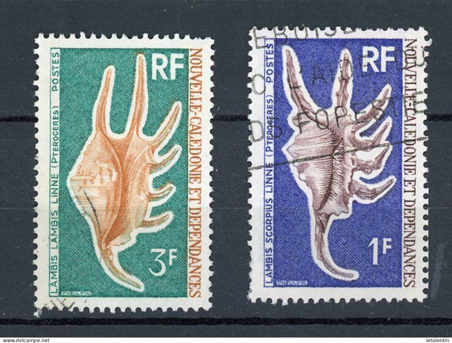 NOUVELLE-CALEDONIE RF - COQUILLAGES - N°Yt 379+380 Obli. - Usati