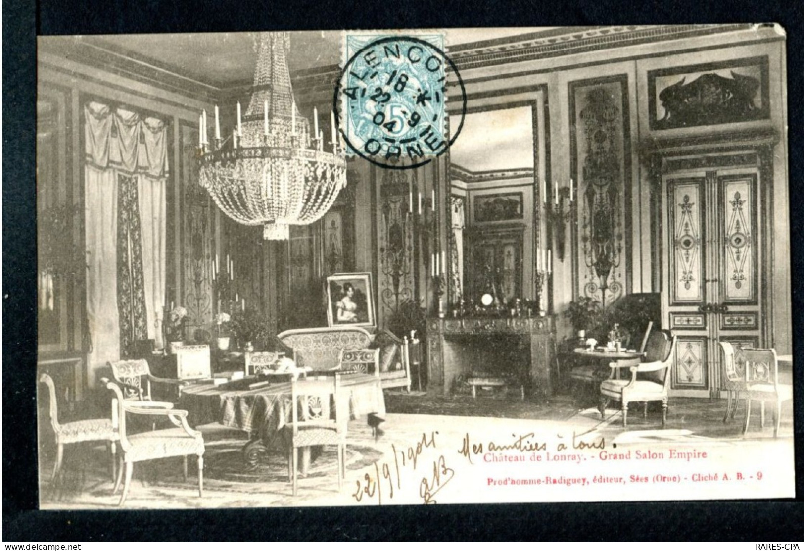 61 LONRAY - CHATEAU DE LONRAY - GRAND SALON EMPIRE - Autres & Non Classés