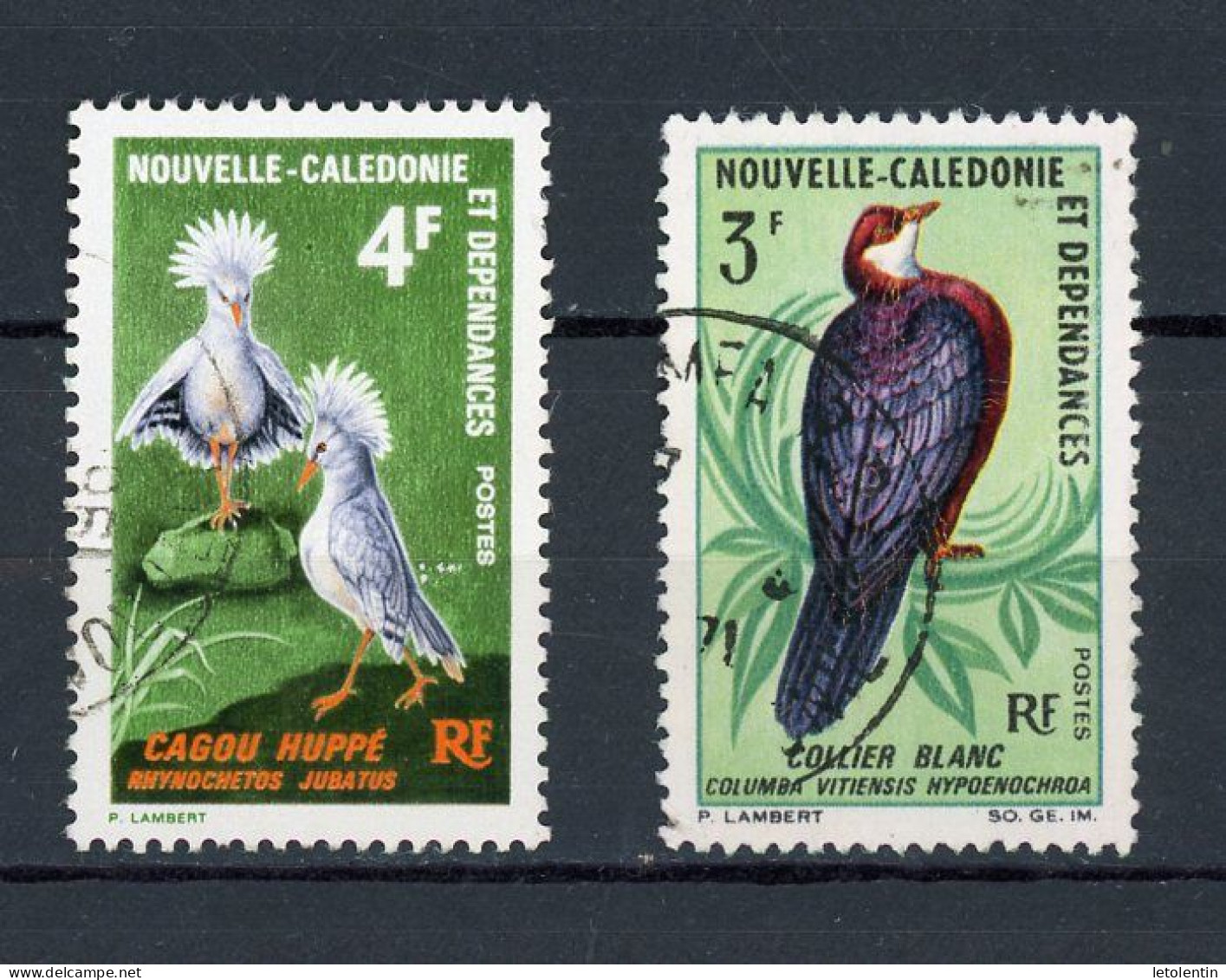 NOUVELLE-CALEDONIE RF - OISEAUX - N°Yt 347+348 Obli. - Oblitérés