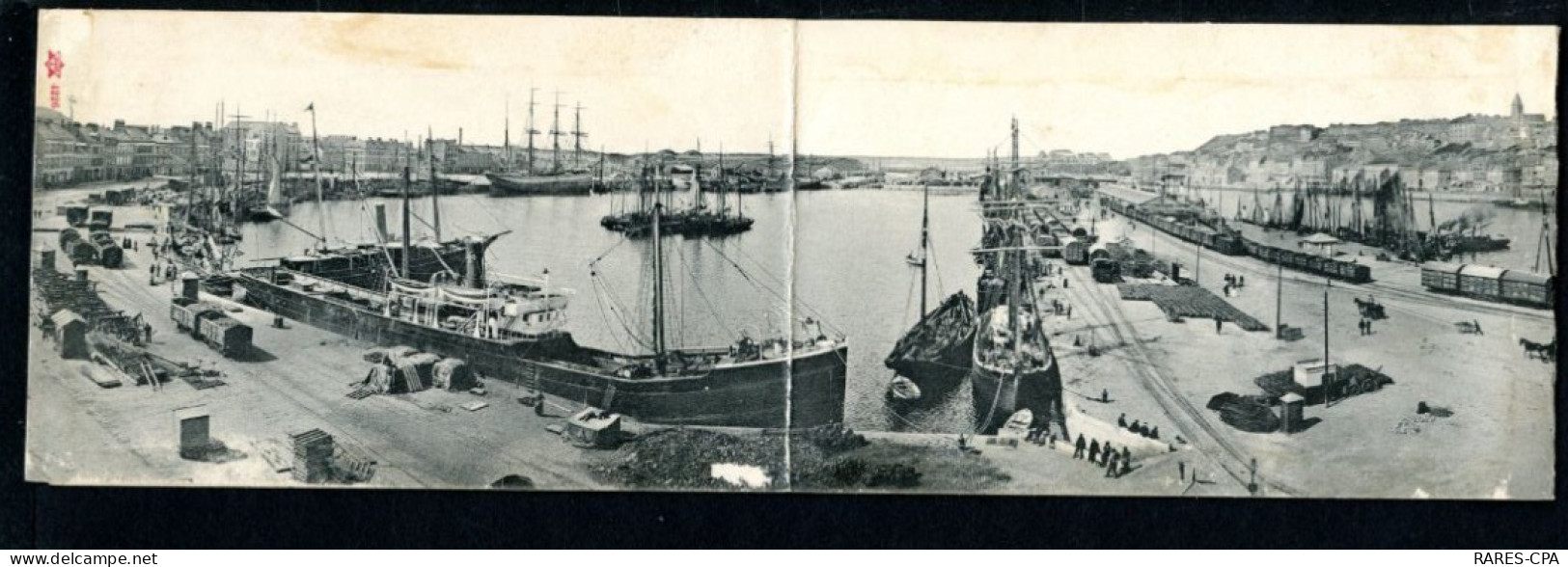 62 BOULOGNE SUR MER - VUE D'ENSEMBLE DU PORT - 4 CPA MAGNIFIQUES - Boulogne Sur Mer