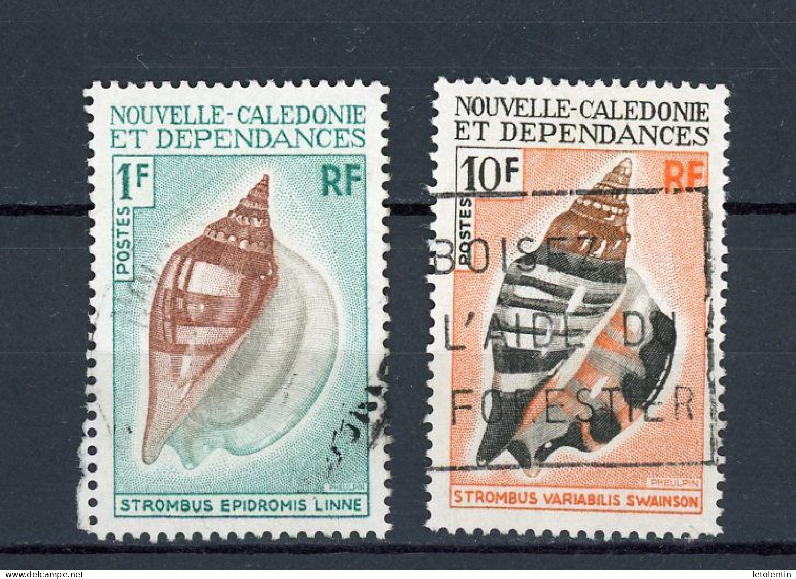 NOUVELLE-CALEDONIE RF - COQUILLAGE -   N°Yt 368+369 Obli. - Oblitérés