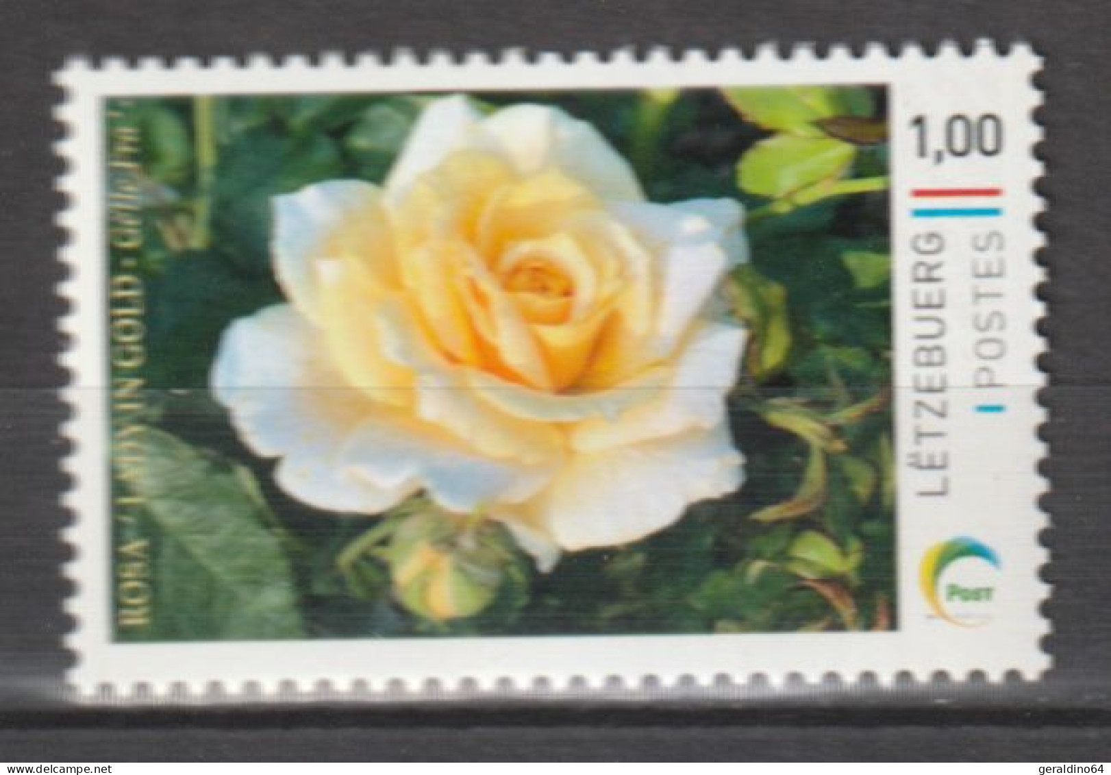 Luxemburg 2023 Personalisierte Briefmarke Rose Lady In Gold ** Postfrisch MNH - Ungebraucht