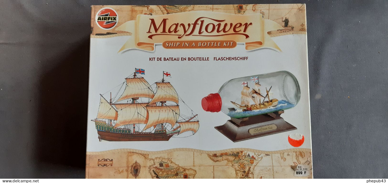 Mayflower - Ship In A Bottle Kit - 1620 - Kit De Bateau En Bouteille - Airfix (60001) - Bâteaux