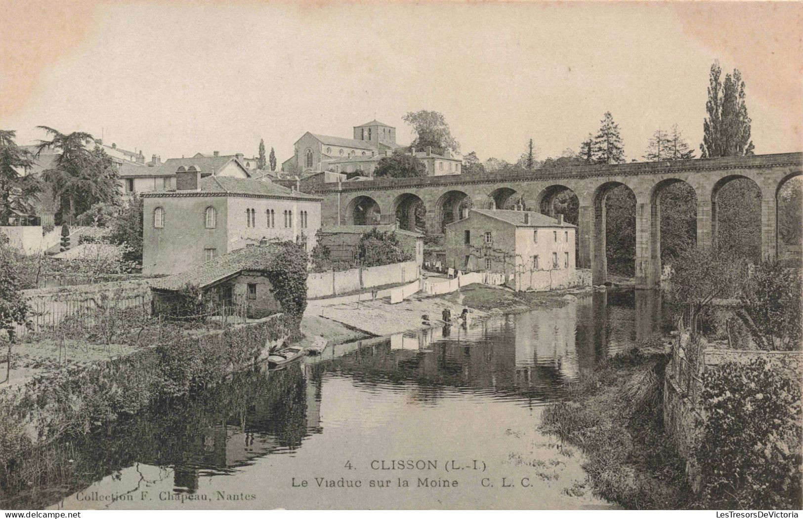 FRANCE - Clisson - Le Viaduc Sur La Moine - Carte Postale Ancienne - Clisson