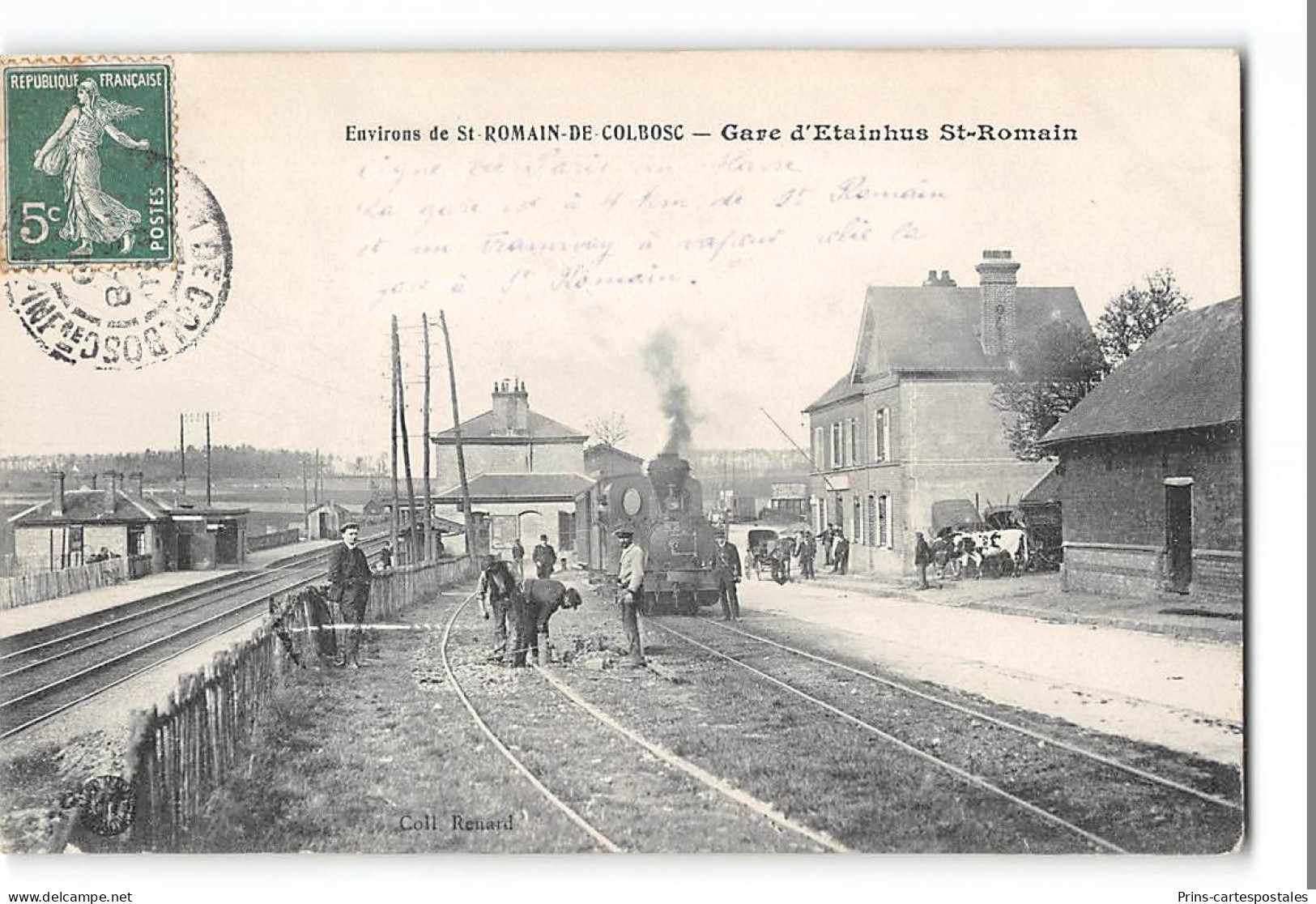 CPA 76 Environs De Saint St Romain De Colbosc Gare D'Etainhus St Romain Train Tramway  - Saint Romain De Colbosc
