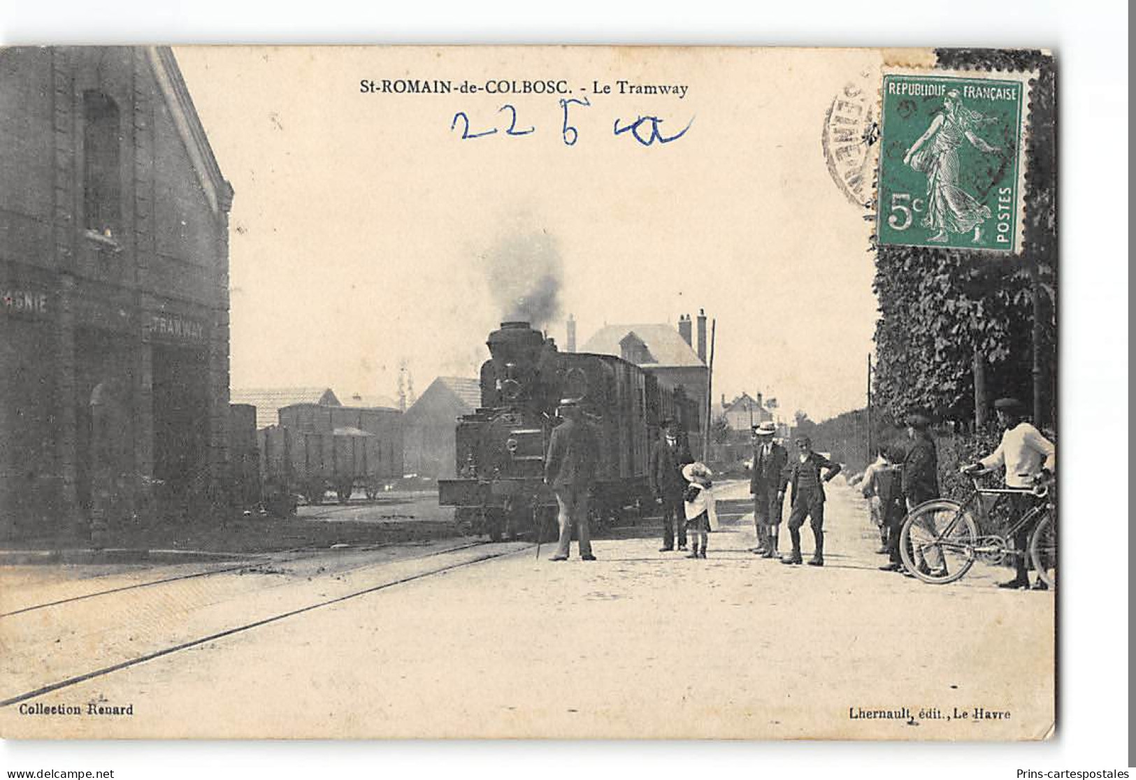 CPA 76 Saint St Romain De Colbosc Le Tramway Train Tramway  - Saint Romain De Colbosc